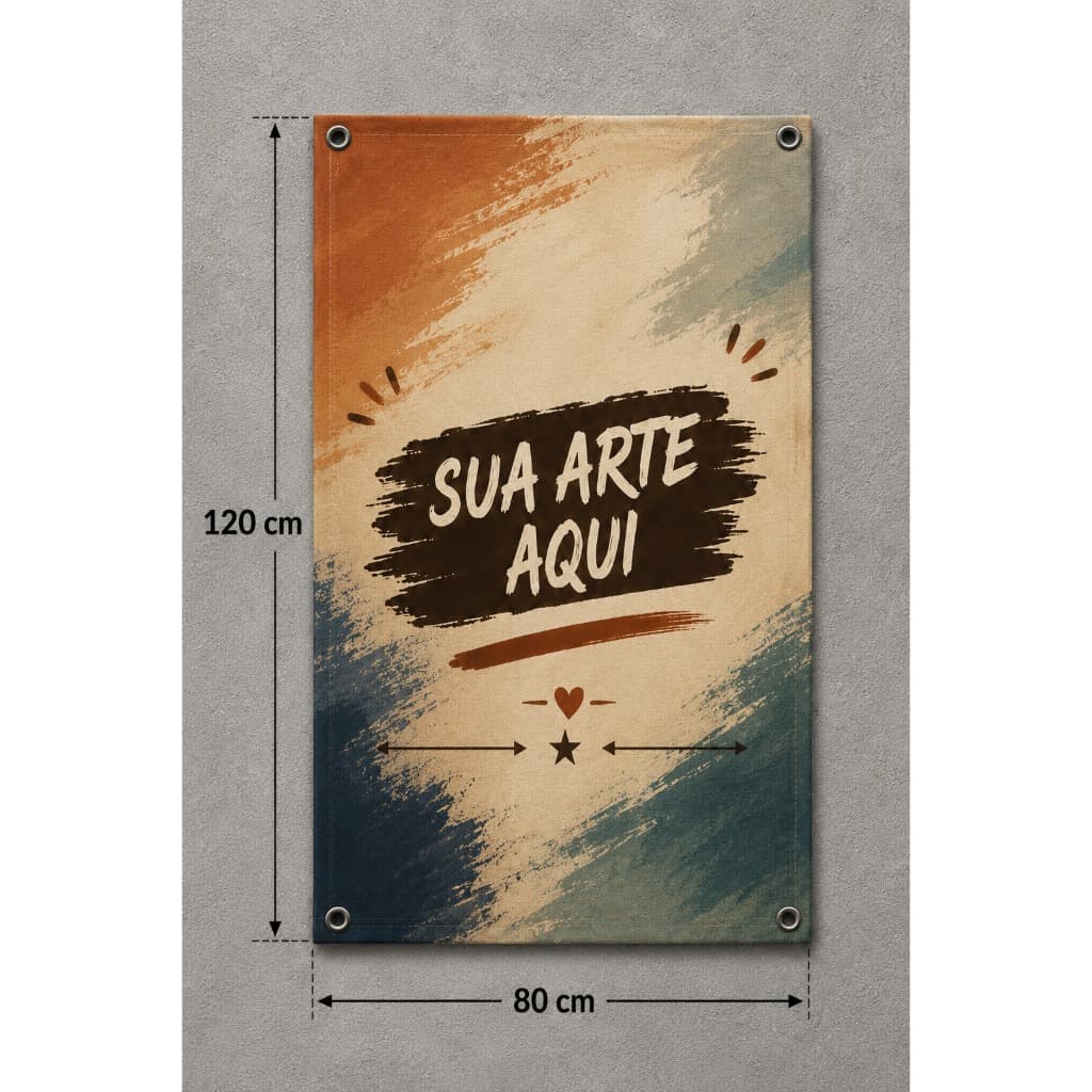 Banner 120x80 cm Personalizado com Ilhós | Alta Qualidade e Durabilidade