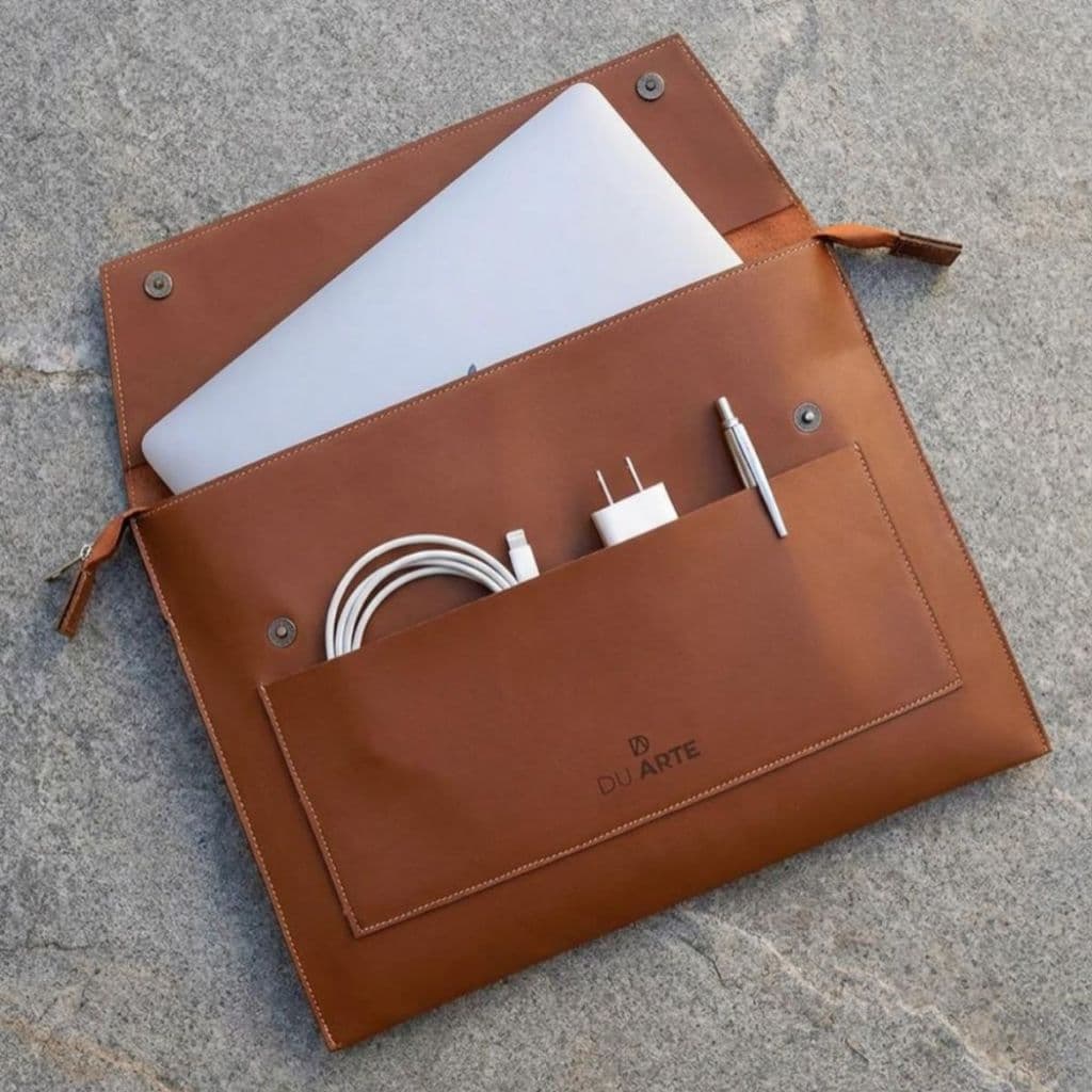 Bolsa de Notebook de Couro Sintético Porta Macbook Ou LapTop Personalizada