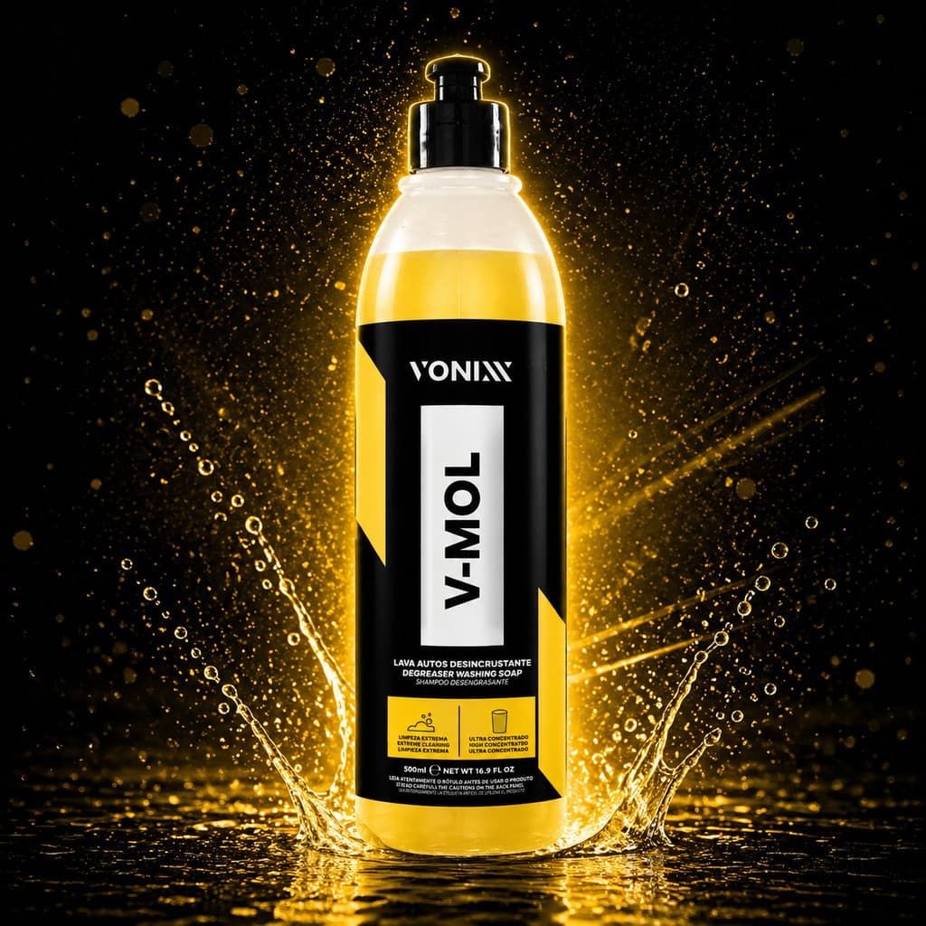 V-Mol Vonixx 500ml Lava Autos Desincrustante Remoção De Sujeiras Mais Difíceis, Como Barro e Óleo