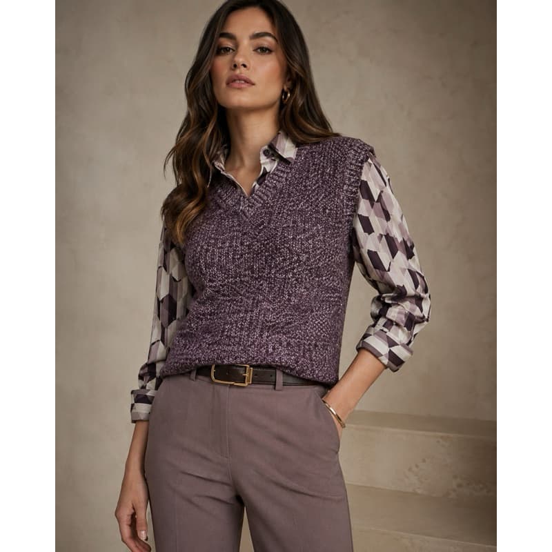 Colete Feminino Suéter Blusa De Tricot Malha Sobreposição Mesclado SORTIDO Inverno Blogueira Frio Presente Namorada Mães