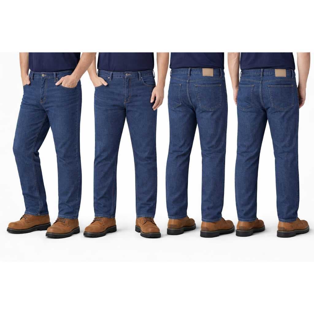 Calças Jeans Masculinas para Trabalho Kit com 4 Peças Jeans Premium Grosso