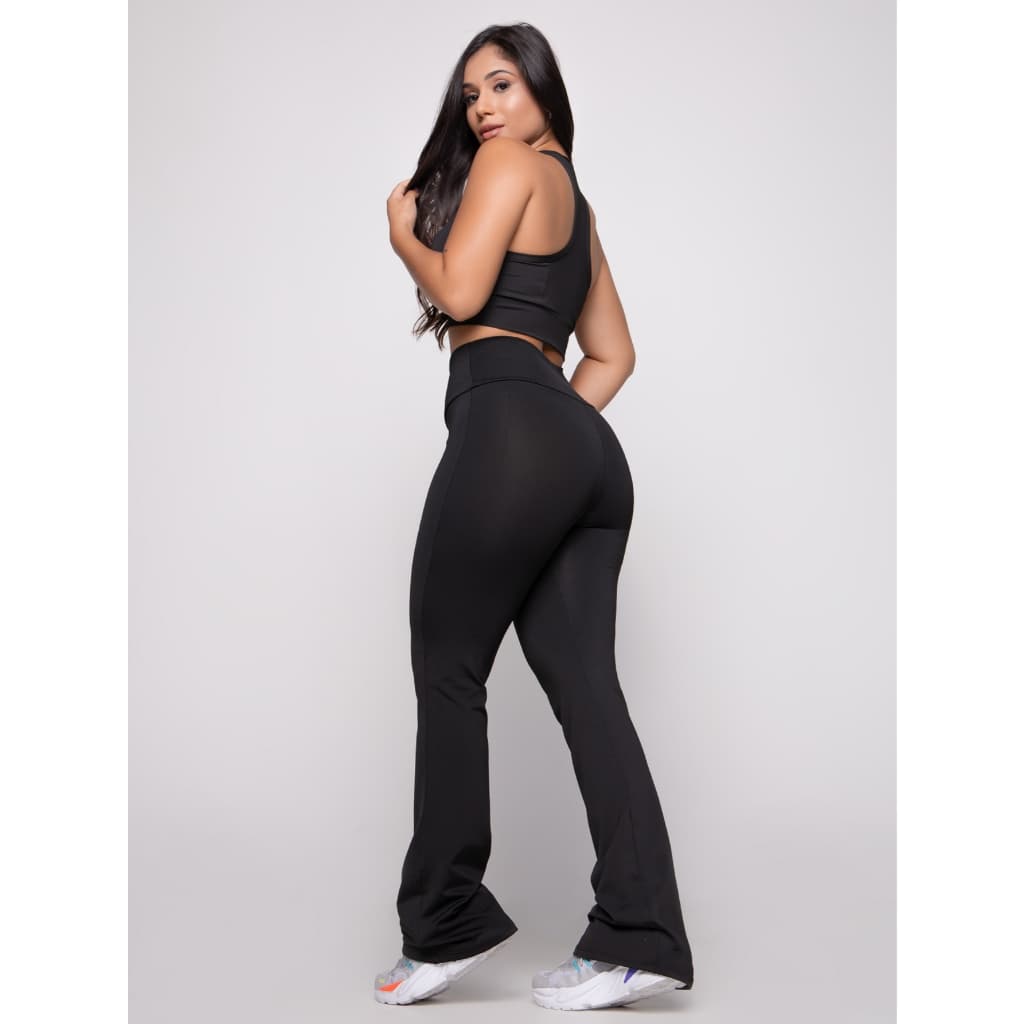 Calça Legging Bailarina Flare Modela bumbum Cintura Alta Promoção