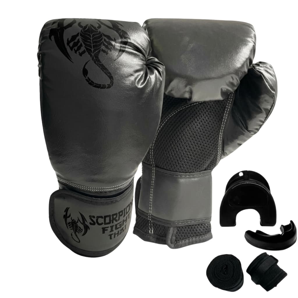Luvas Muay Thai Boxe Kickboxing Sparring  + Bandagem + Bucal+Sacola