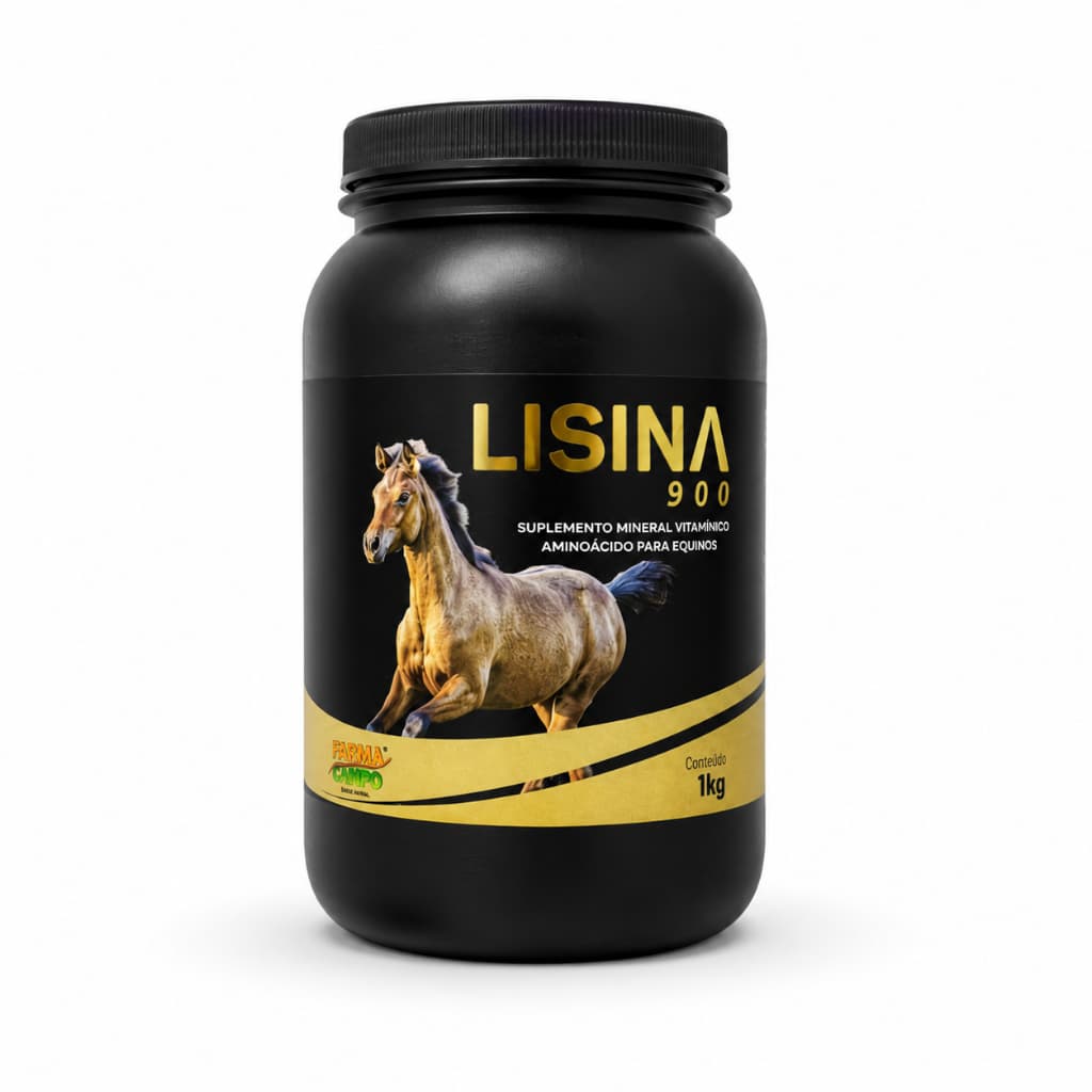 Suplemento para Cavalos Potros Equinos Jovens 1kg Lisina 900 Uso Veterinário