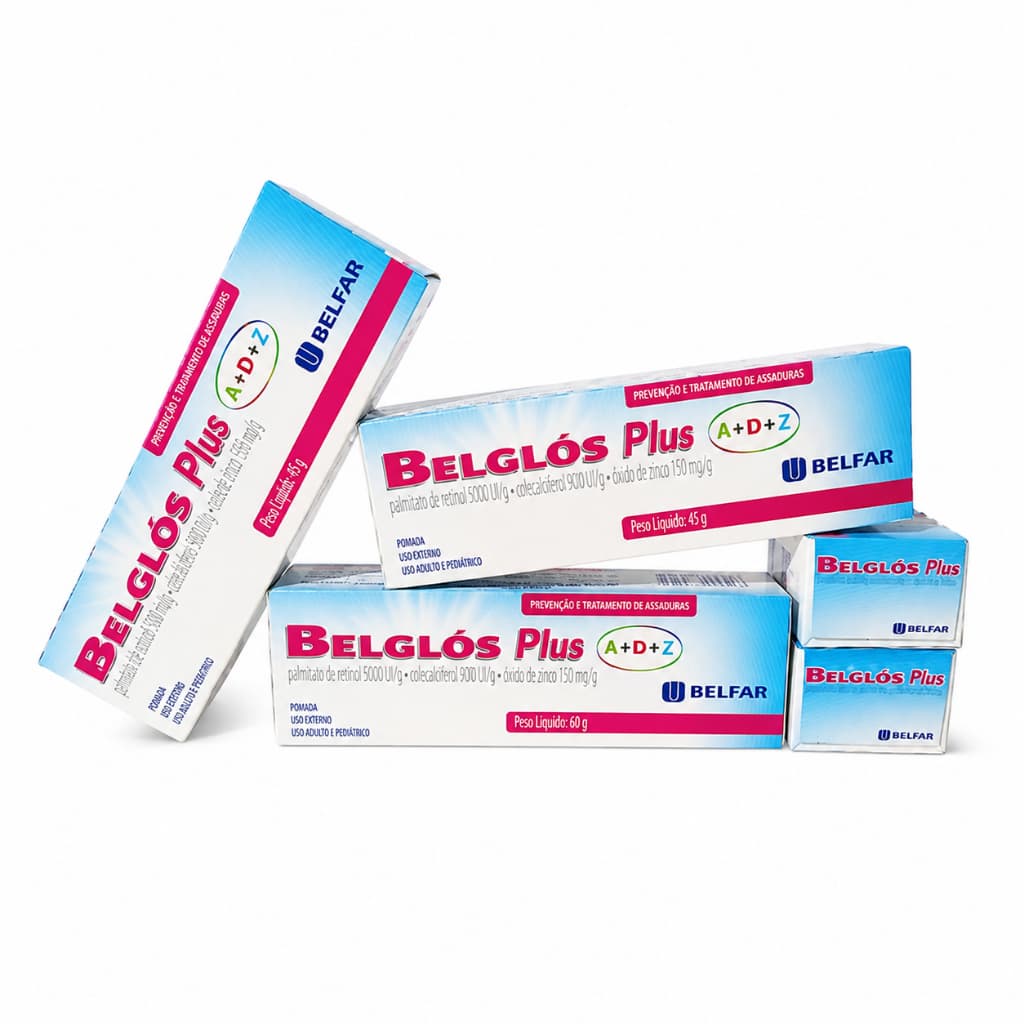 POMADA PARA ASSADURAS BELGLOS PLUS 45GR - VALIDADE 30/04/2028