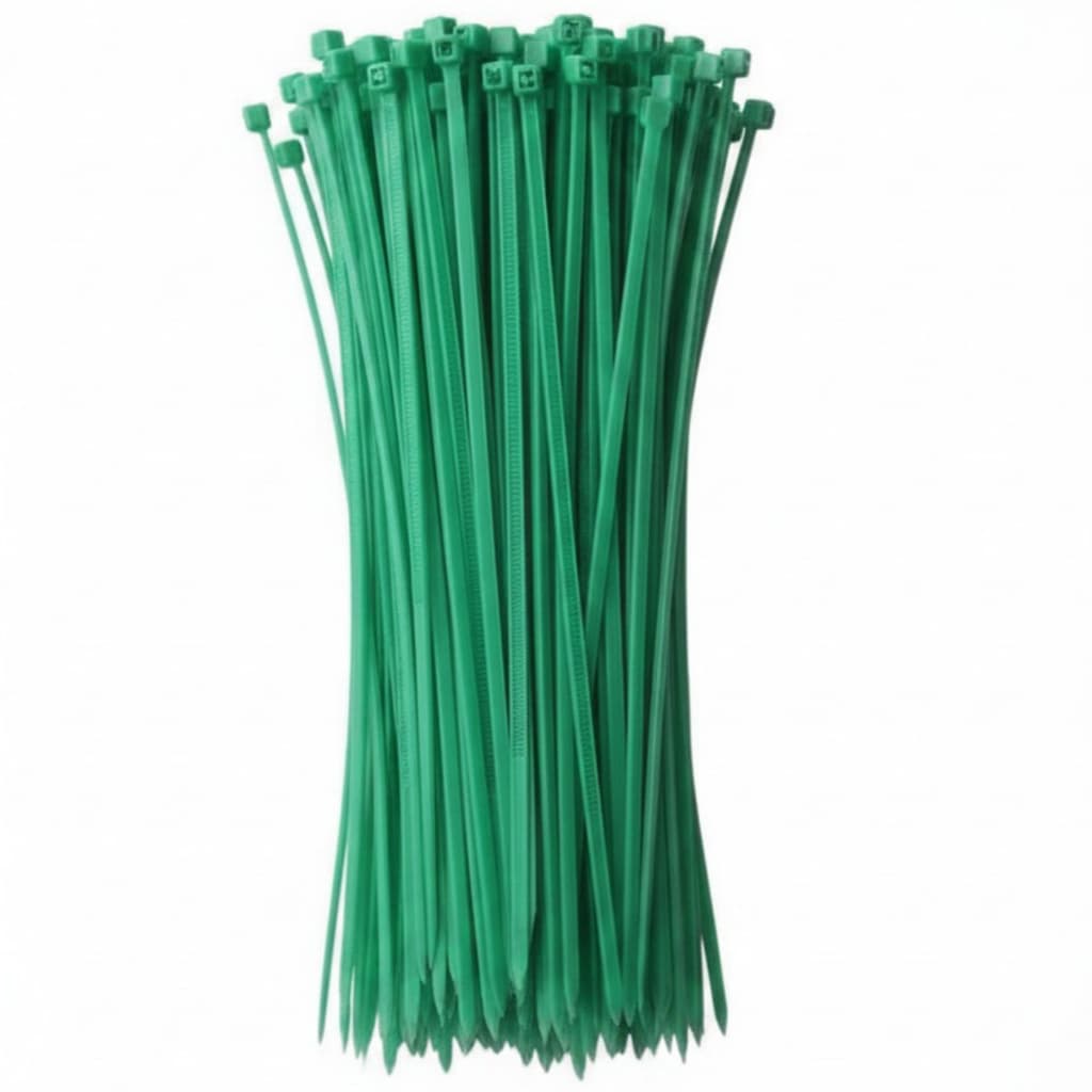 Cinta Plastica Nylon Abraçadeira Verde 200mm 20cm Kit 1000pc