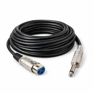 Cabo para Microfone P10 Para XLR Canon - 3 Metros - 5 Metros - p Áudio Mesa Som Cajon