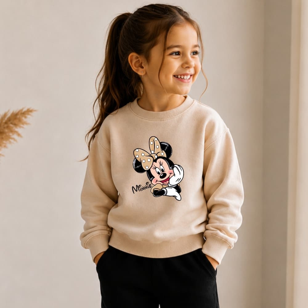Moletom infantil e juvenil minnie blusa de frio meninas  premium flanelada