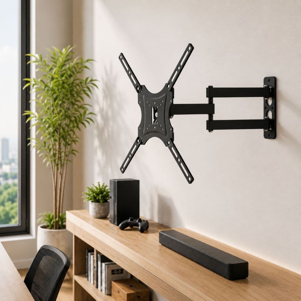 Suporte TV Articulado Parede Reforçado 14 55" LED OLED com Parafusos Incluso