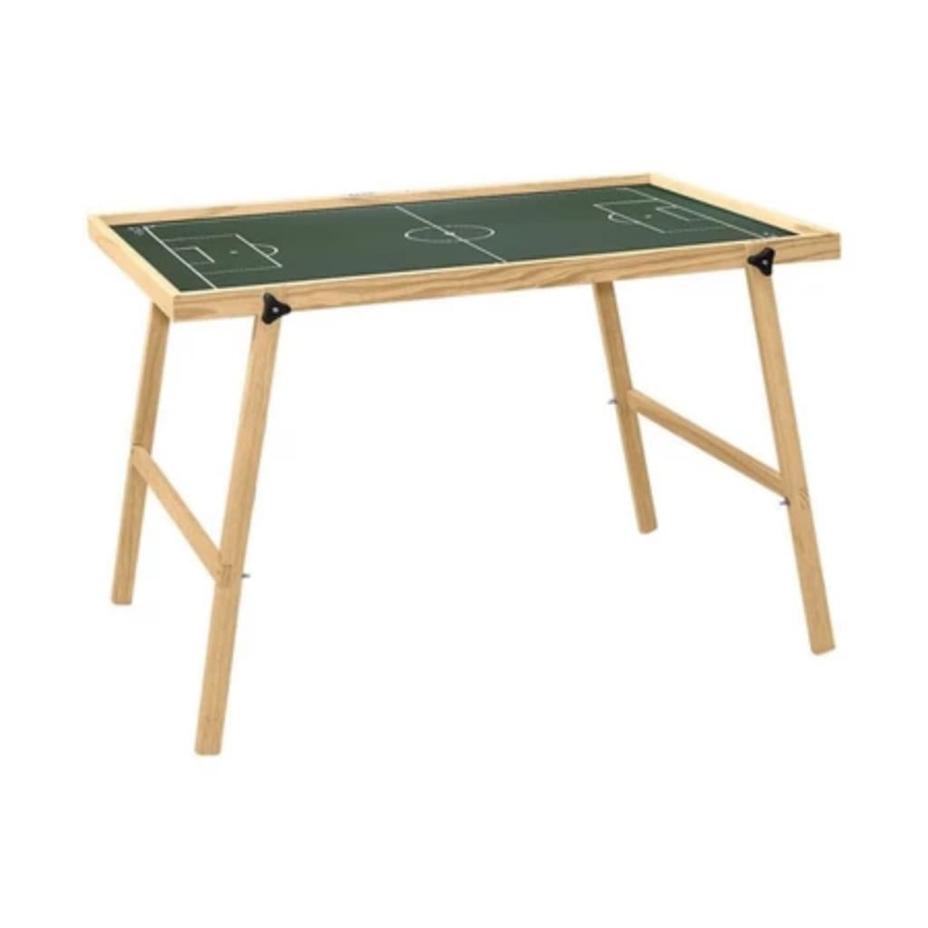 Campo de Futebol de Botao Madeira 100x70 Com Pes Tabuleiro Verde