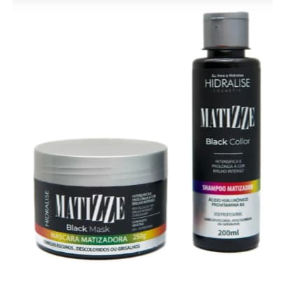 Kit Shampoo + Máscara Matizadora Black S/amônia -matizze Kit Shampoo + Máscara Matizadora Black S/amônia -matizzeKit Sha