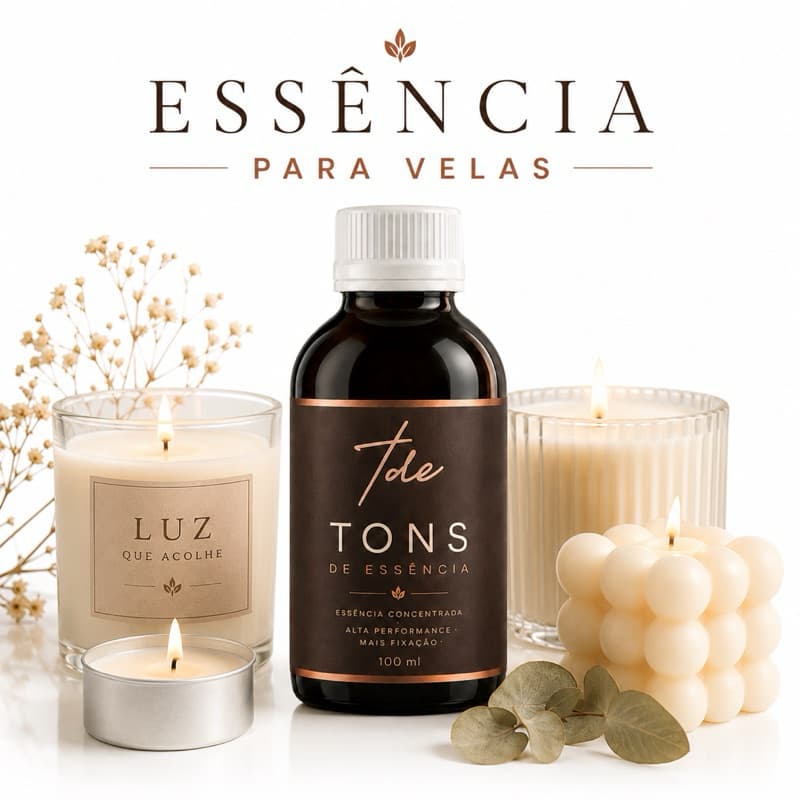 Essência concentrada Lipossoluvel para Velas aromatizadores-  Vários  Aromas 100 ML