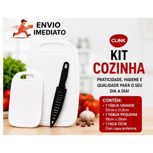 Kit Com  Duas Tábuas Uma Faca Kit Cozinhas 3 Peças Duas Tabuas De Corte E Uma Faca
