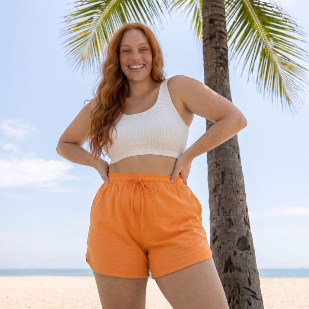 2 Shorts Tactel Feminino Plus Size  Academia Caminhada Corrida Treino Ginástica Confortável GG ao G4