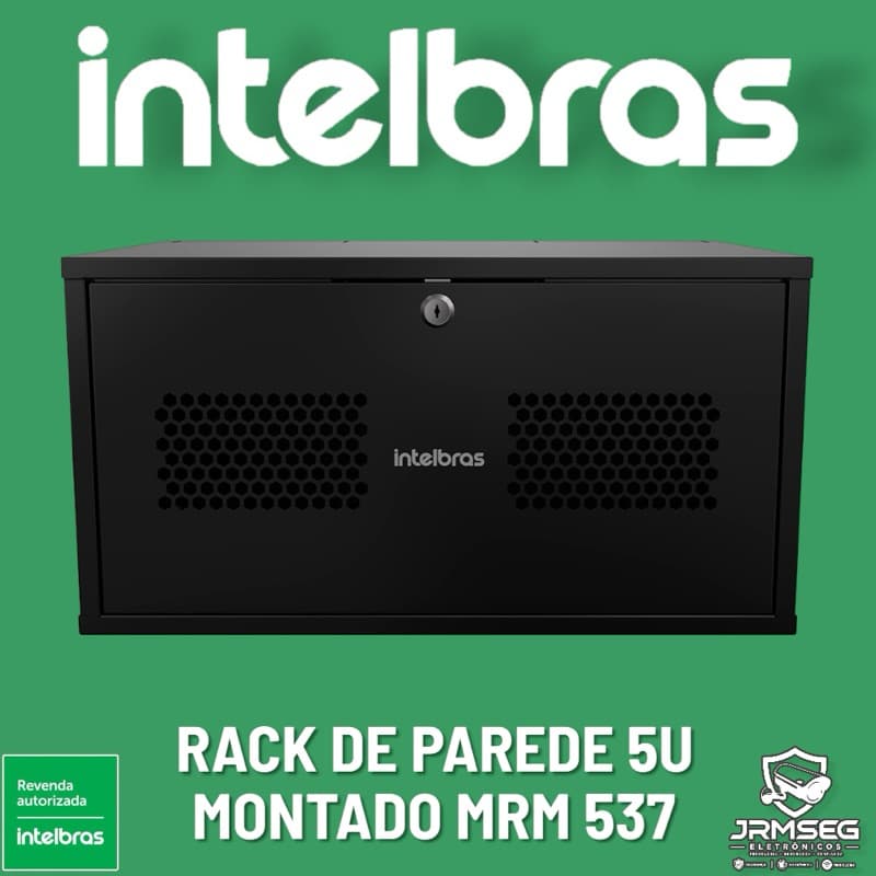 MRM 537 Mini Rack Montado de Parede 5U – 19” x 370 mm Intelbras