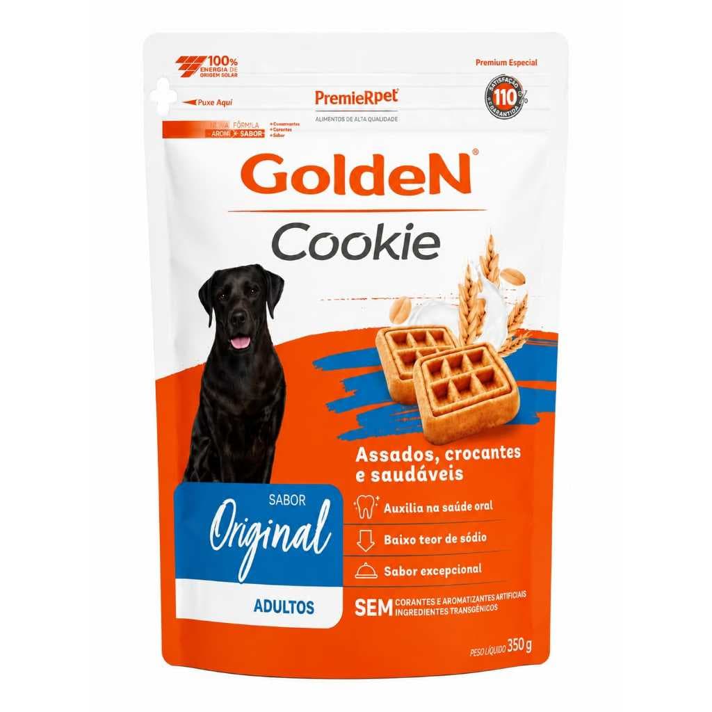 Biscoito Golden Cookie Original Adultos 350g – Petisco para Cães Adultos