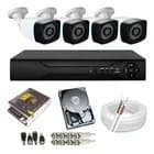 Kit Cftv 4 Cameras Segurança 1080p Full Hd Dvr 4ch Com/hd