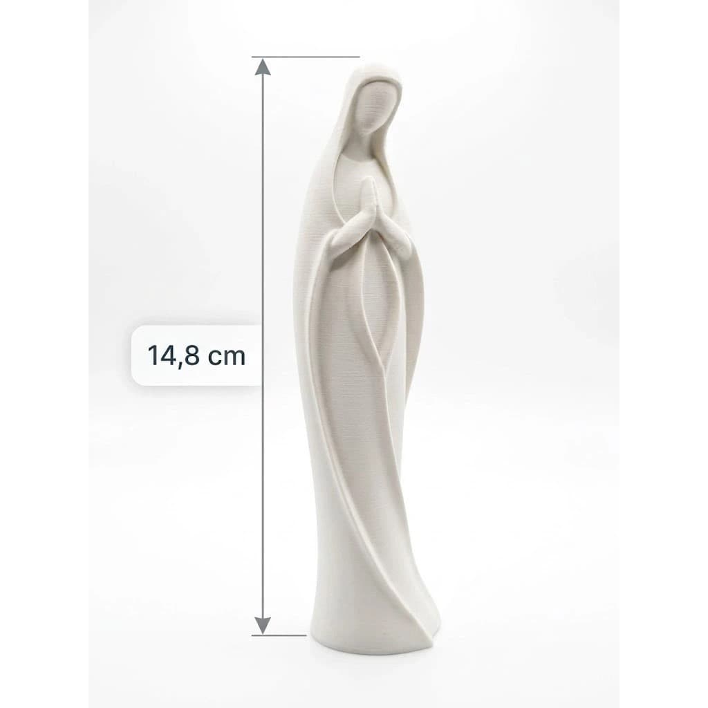 Nossa Senhora  Estátua Minimalista Decoração Religiosa Fé