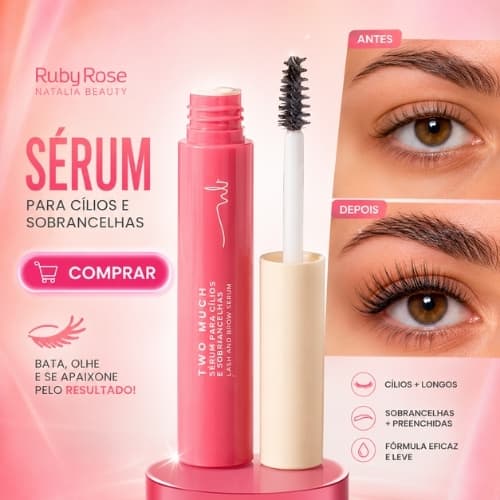 Ruby Rose Sérum para Cílios e Sobrancelhas Natalia Beauty