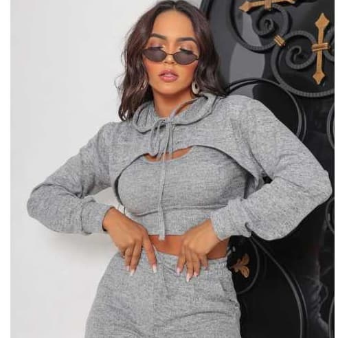TRIJUNTO DE LANZINHA MODA INVERNO CONJUNTO MACIO MODA FEMININA