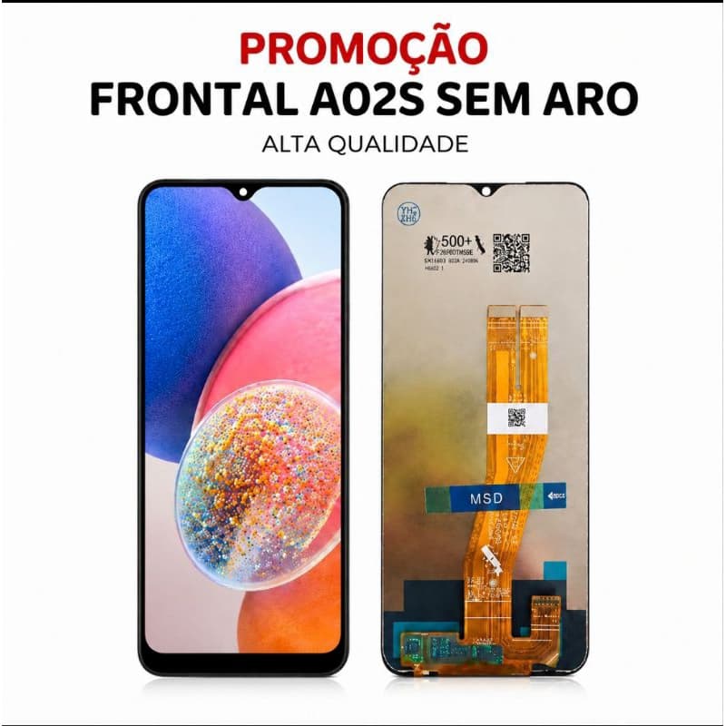 Frontal Tela Samsung Galaxy A02s A025 Display LCD Touch Sem Aro