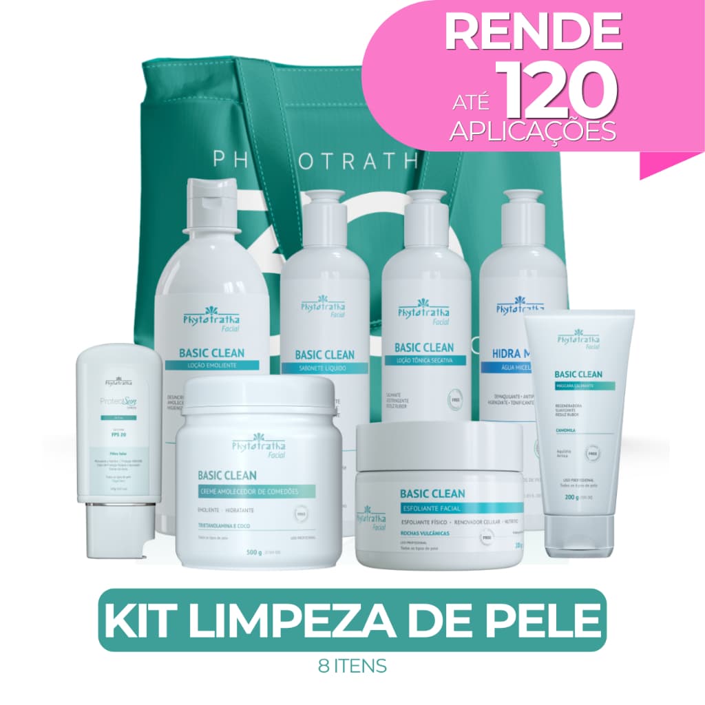 Limpeza de Pele Confortavel ( sem Dor) Kit - 8 Itens + Bolsa