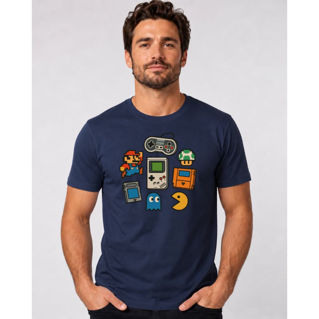 Camiseta Game Retro Anos 90 Adulto 100% Algodão