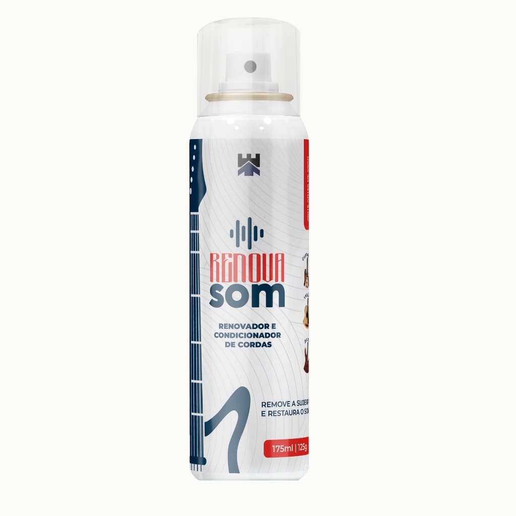 LIMPADOR DE CORDAS MUSICAIS – RENOVA SOM 175ml/125g