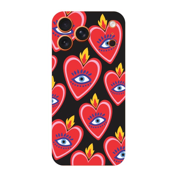 Capinha para iPhone 17 Pro Max Anti Impacto Fashion - SACRED HEART PATTERN