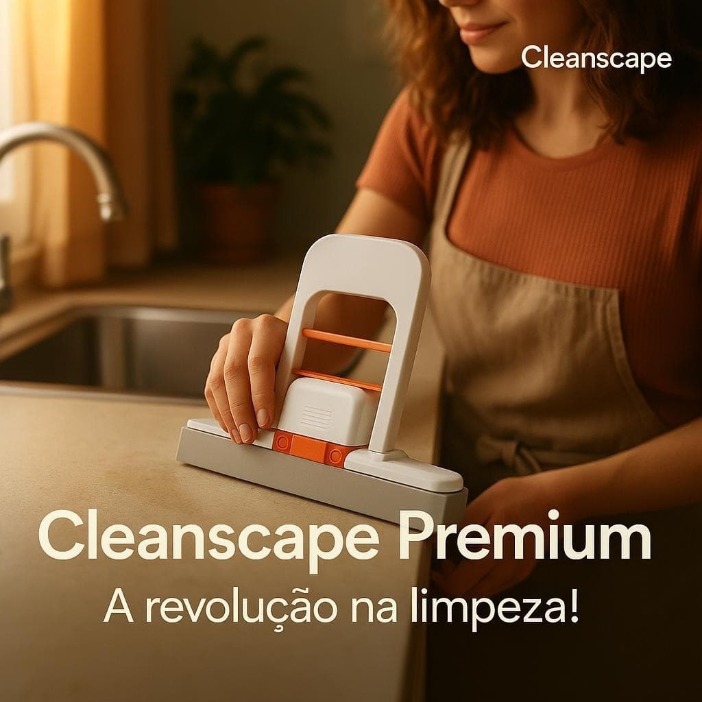 Cleanscape — A revolução na limpeza da sua casa! - Mini Mop Absorvente Portátil para Pia e Bancada!