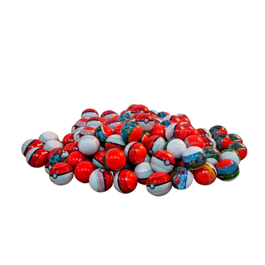 Kit 12, 24, 36 ou 48 Pokebolas Lacradas Encapsulados Com Mini Pokémons Incluso Sortidos Surpresa