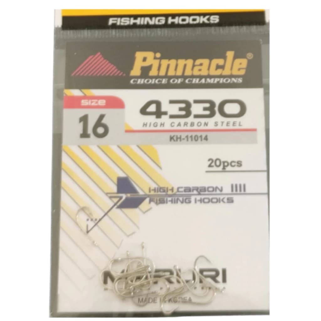 anzol de pesca maruri pinnacle para lambari N16 - com 20 peças