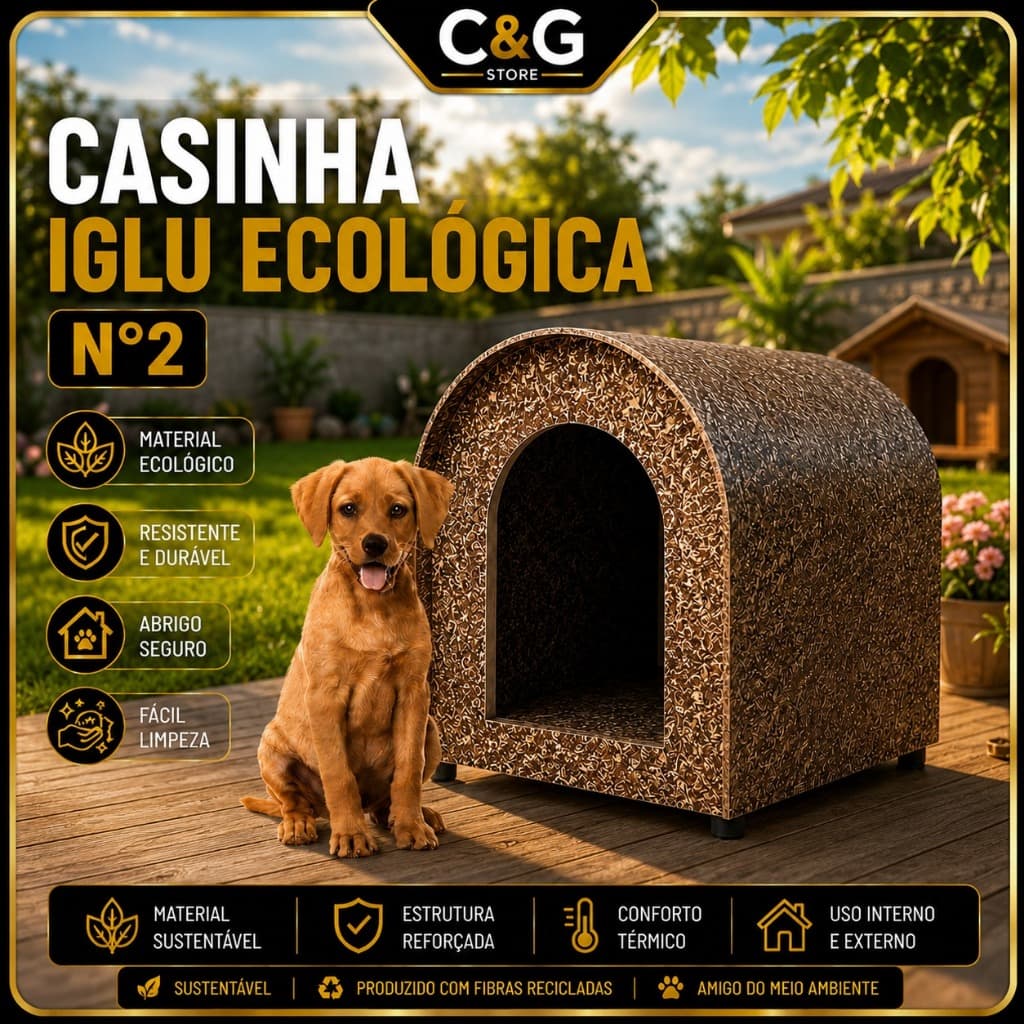Casa Casinha De Cachorro Caminha Casinha para Cachorro Madeira Ecológica Durável Resistente Modelo Iglu N2 Dog House