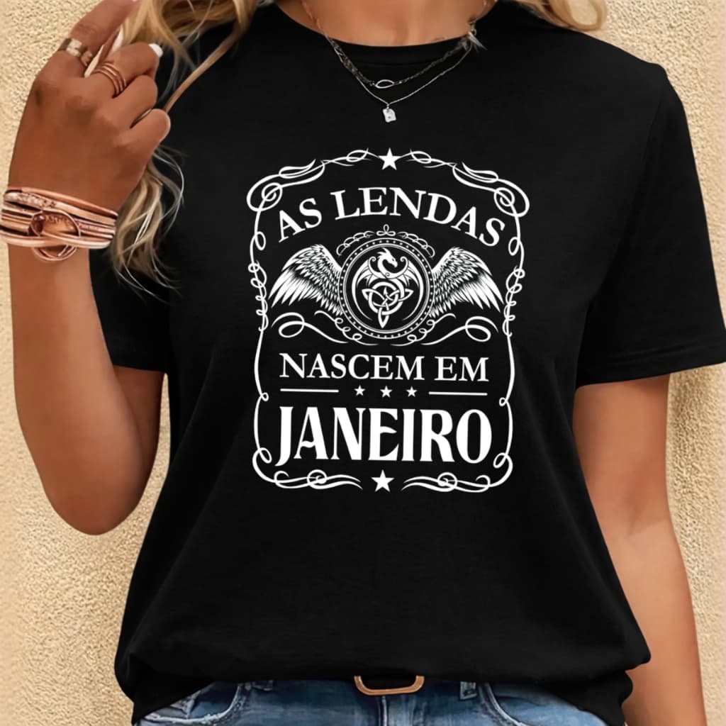 Camiseta Casual Lendas Nascem Mês Nascimento Camisa 100% Algodão Premium Envio Imediato Lançamento
