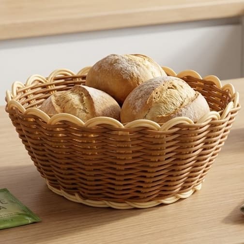 Cesta Vime Cesta Trançada Cesta 7x17,5cm Cozinha Cesta Decoração Cesta Boho
