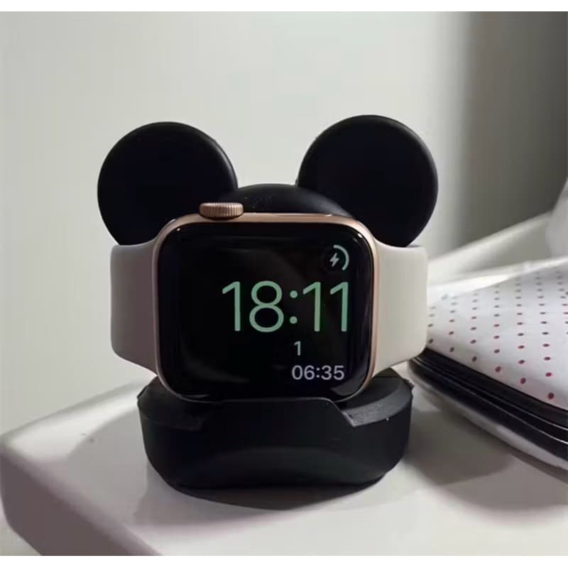 Suporte De Mesa Para Apple Watch Série 10 42mm 46mm 9 8 7 6 SE 5 4 Carregador De Silicone iWatch 45mm 44mm 40mm 41mm 38