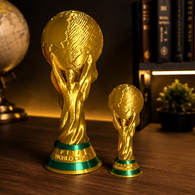 Taça Copa do Mundo 2026 10cm 18cm Troféu Futebol Decorativo Presente Torcedor Colecionável
