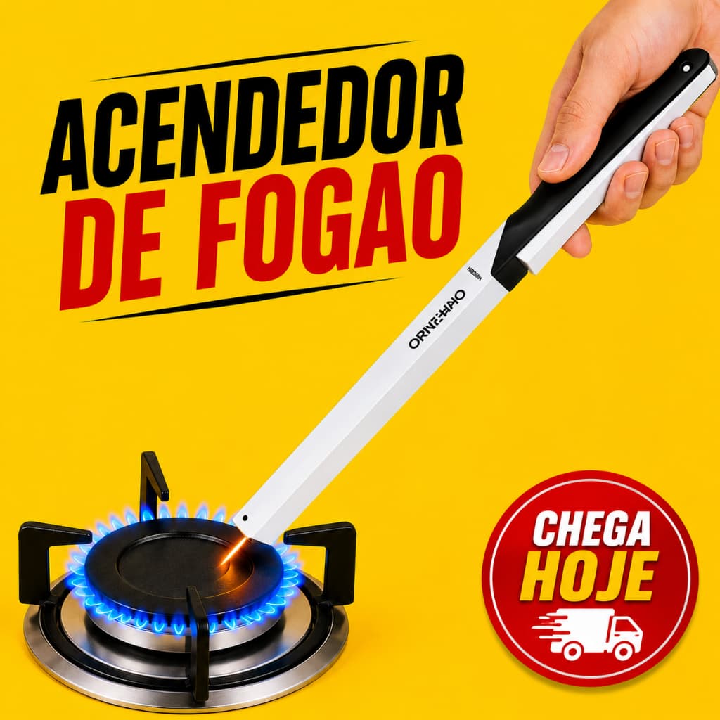 Acendedor Para Fogão Prático e Seguro, Churrasqueira Vela Com Acionamento Seguro Durável