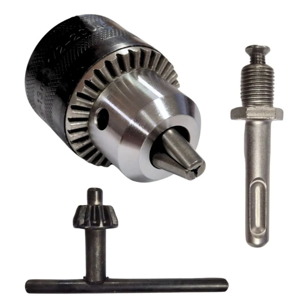 Kit 3 PCS Adaptadores Mandril e Furadeira de Impacto Adaptador SDS Plus Martelete