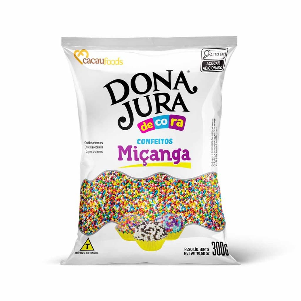Miçangas Coloridas 300g Decora Dona Jura