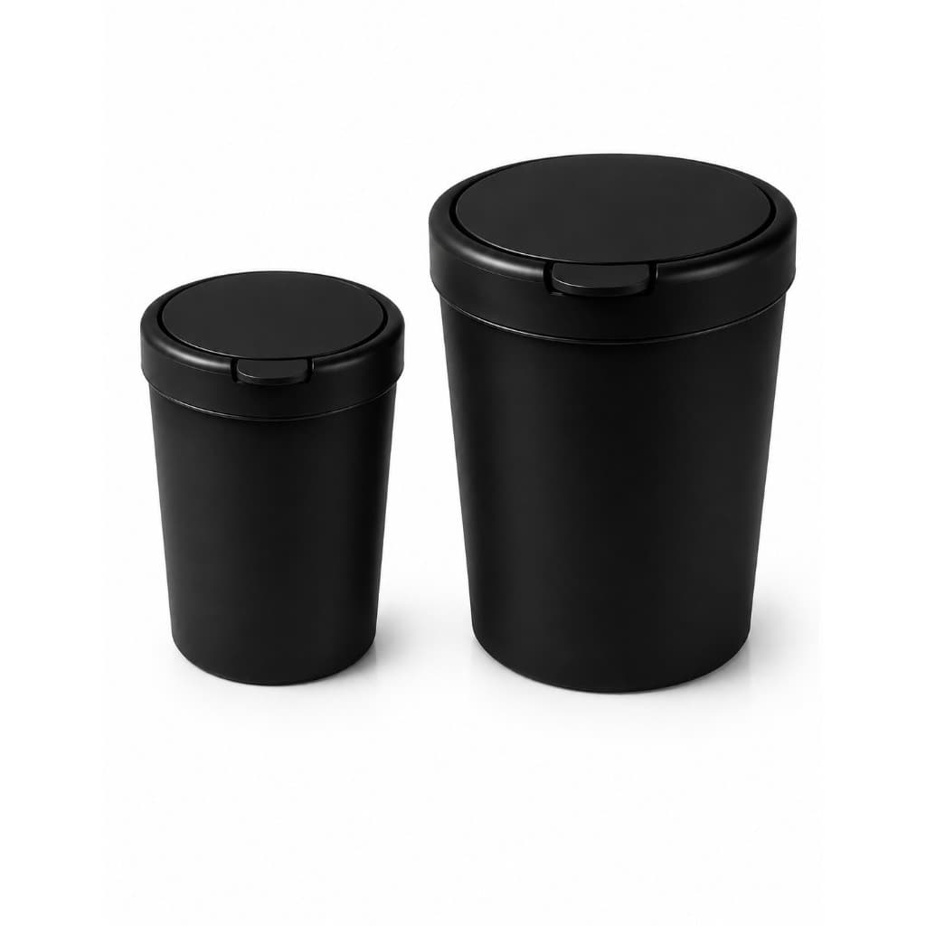 Lixeira Com Tampa Click Para Pia De Cozinha Banheiro Escritório Quarto Resistente Versátil Pequena Compacta
