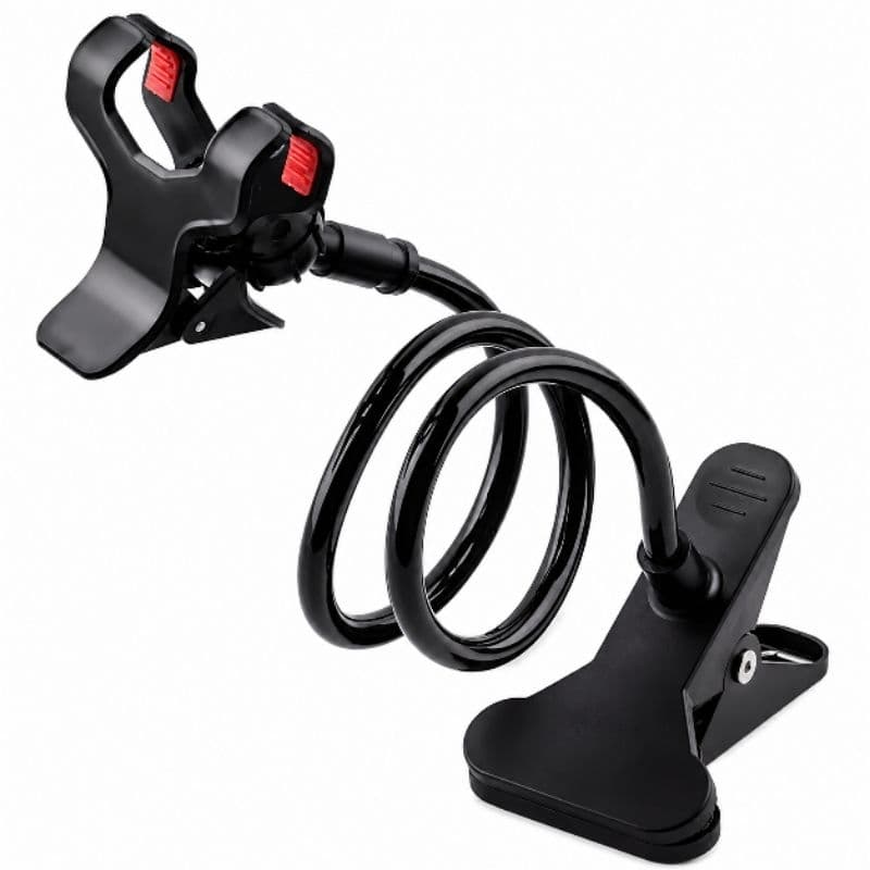 "Suporte Celular Universal Flexível Braço Articulado Mesa Cama 360°"
