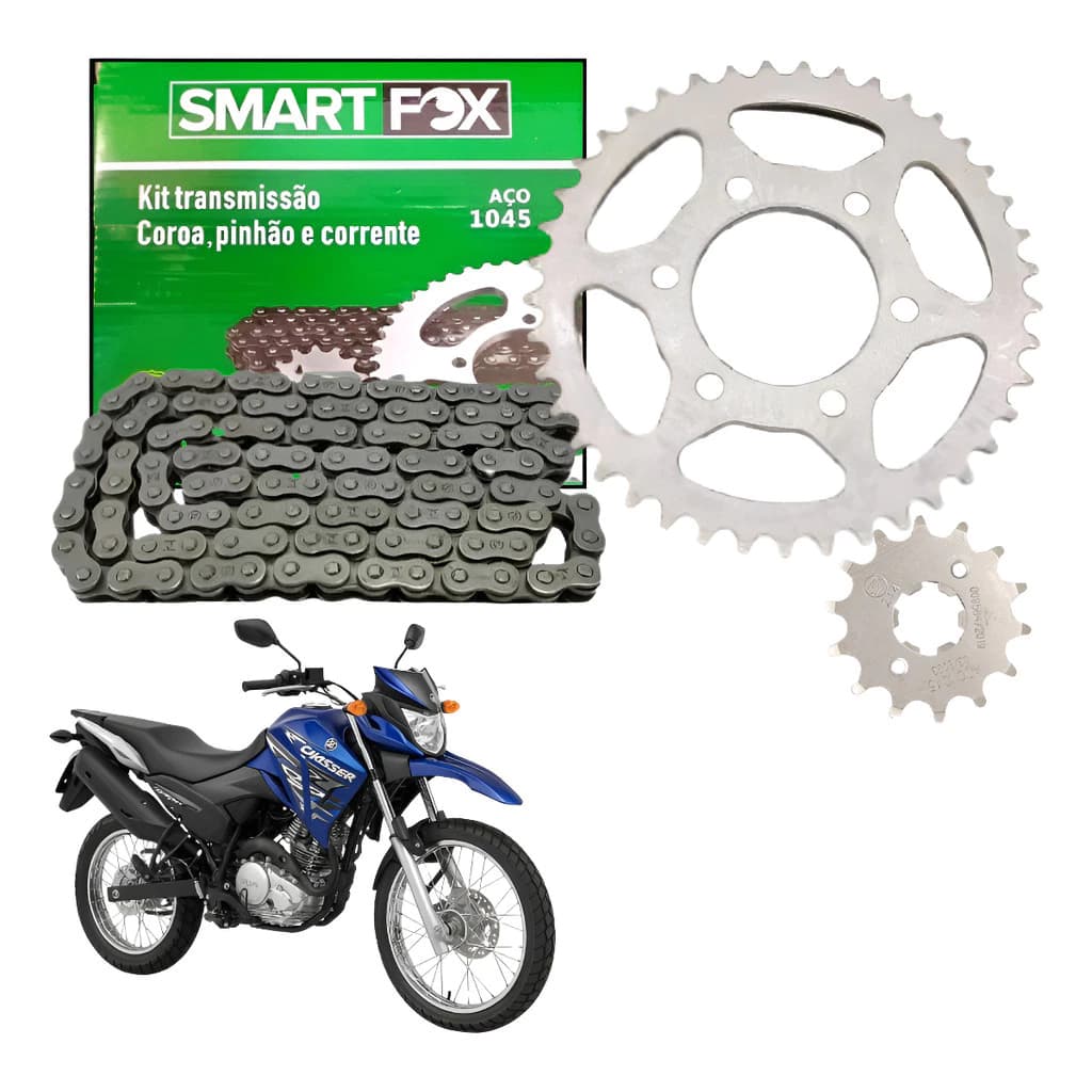 Kit Relação Transmissão Xtz Crosser 150 2014 á 2025 S/Ret