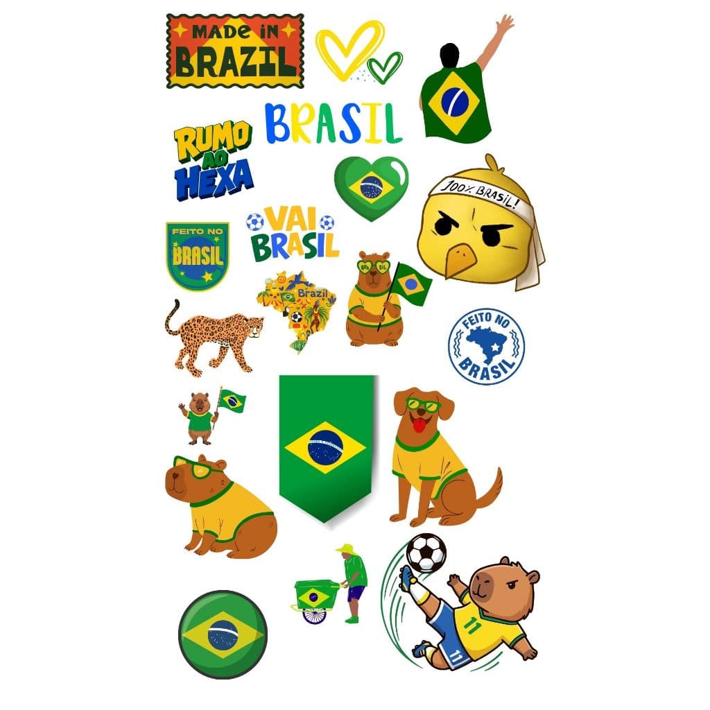 Kit Apliques Termocolantes Copa do Mundo 2026 - DTF Premium para Roupas e Tecidos