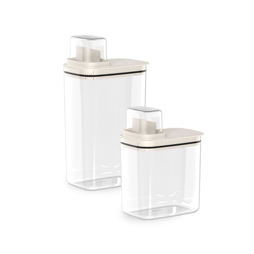 Kit 2 Peças 1,5L e 2,3L Dispenser Organizador de Lavanderia  Ou