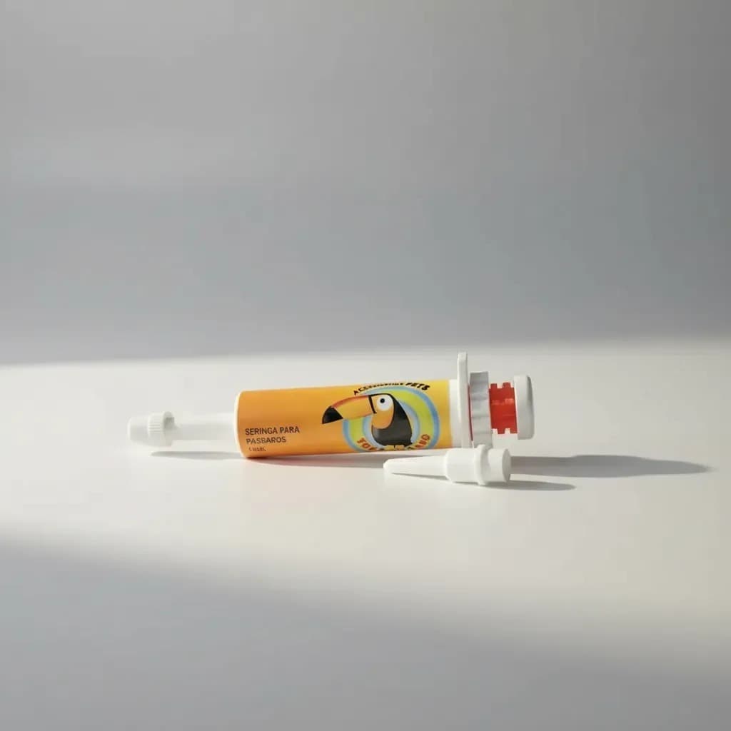 Seringa Dosadora para Alimentação de Pássaros Filhotes e Adultos 15ml-Passaro Nobre
