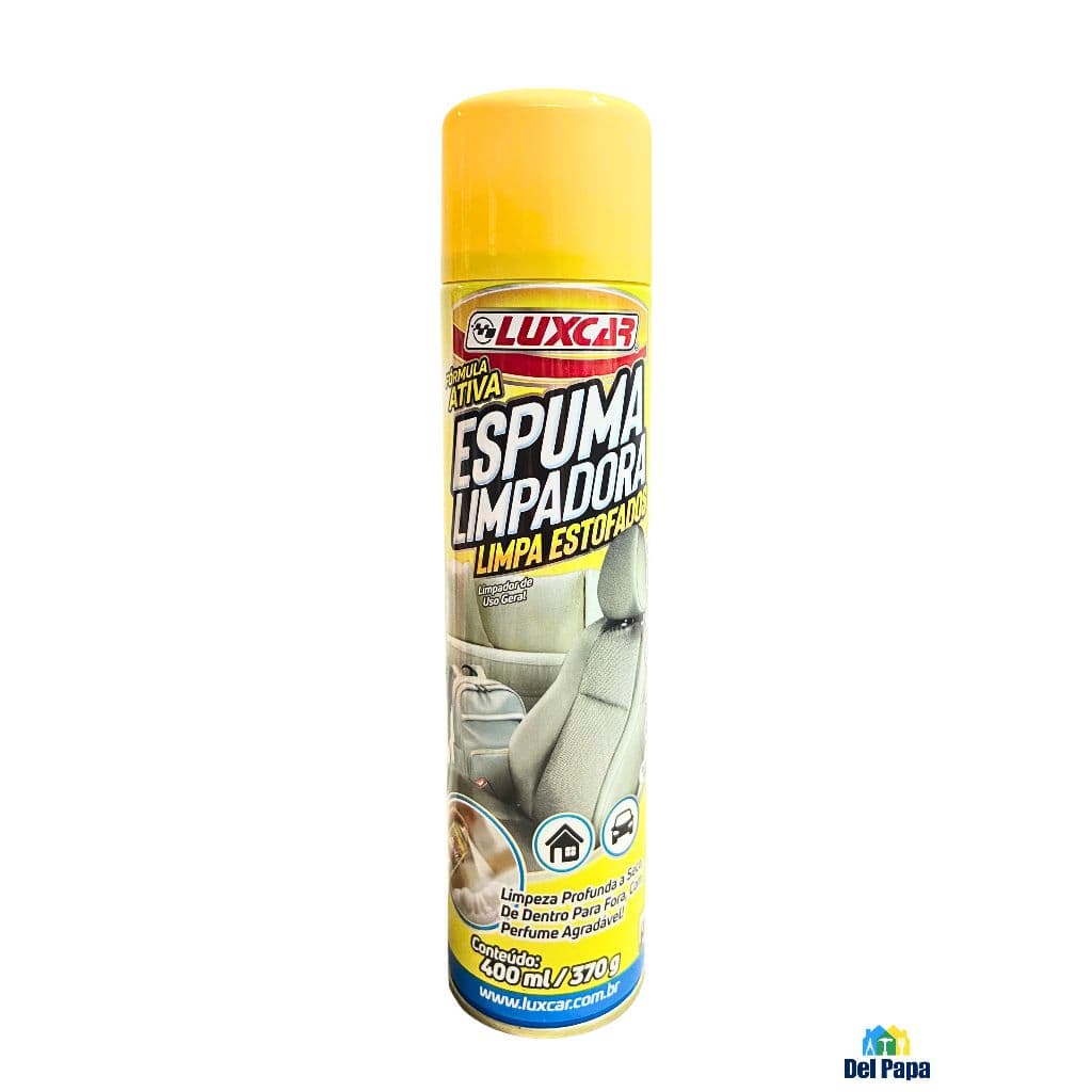 Limpa Estofados Spray Luxcar Frasco 400ml