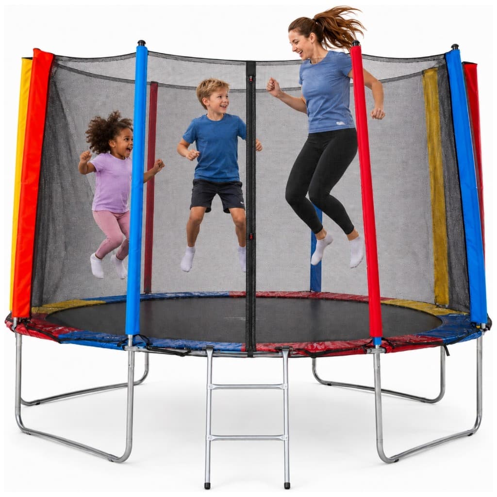 Cama Elástica Trampolim Pula Pula Infantil 3,0m Grande Diversão Garantida com Escada Rede Proteção