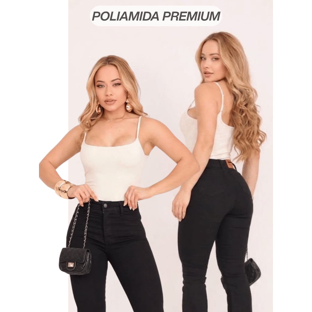 Regata Feminina  de Poliamida Confort Malha Premium Fresca e Confortavel com Elastano