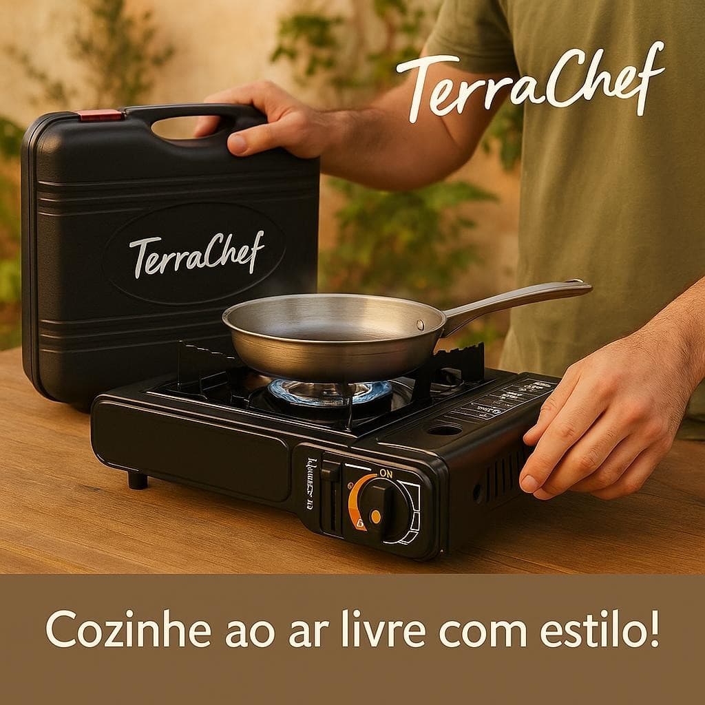Fogareiro Portatil CompaFogareiro Portátil Compacto Maleta Prática para Campingcto Maleta Pratica Camping Cozinha Extern